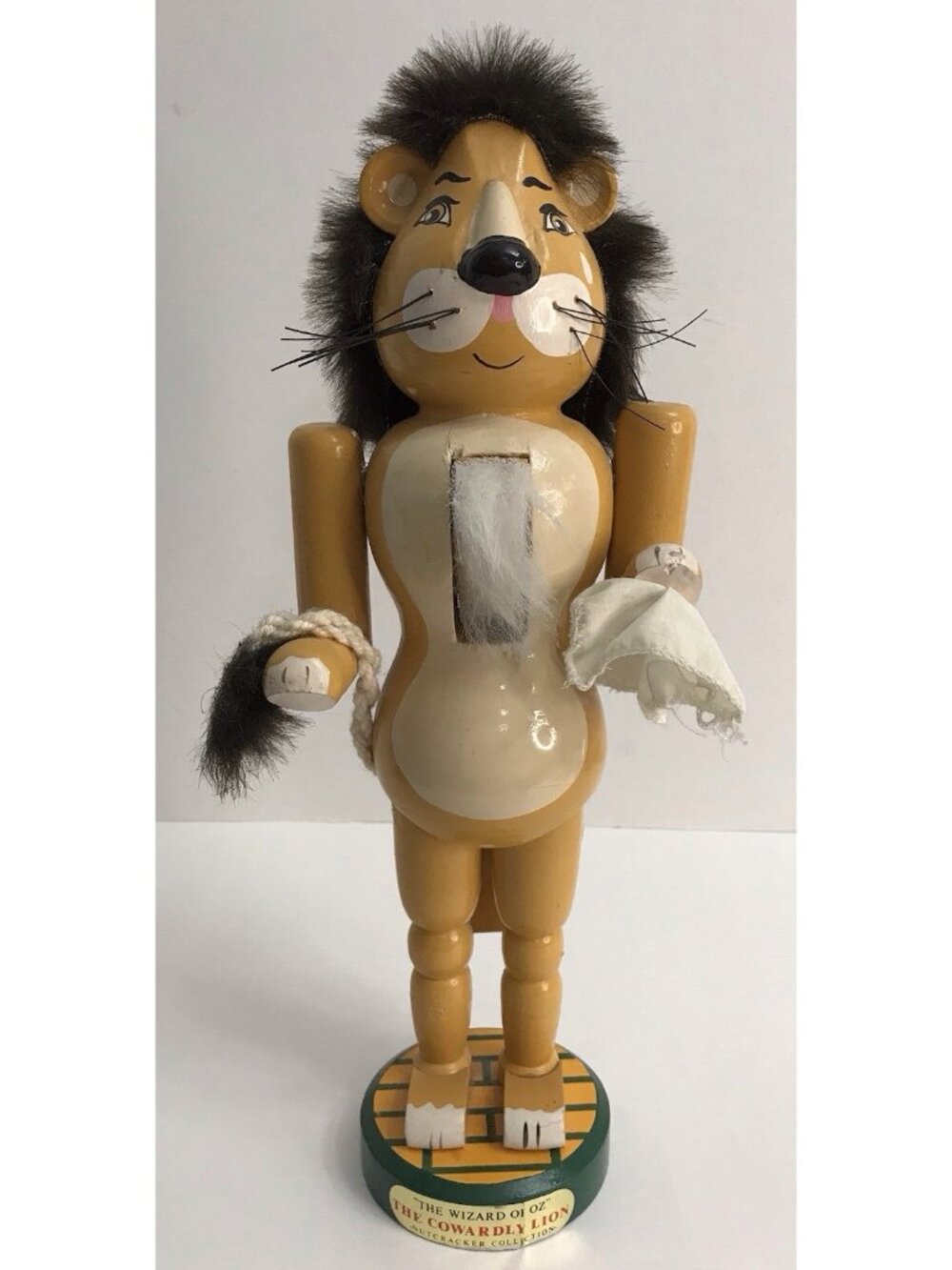 Vintage Wizard of Oz Nutcracker “Cowardly Lion” Collectible Kurt S. Adler 14"